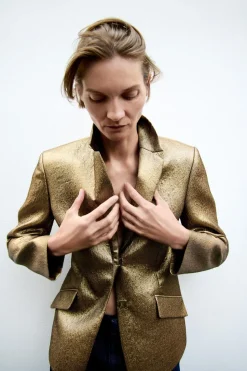 BLAZER METALIZADA ZW COLLECTION