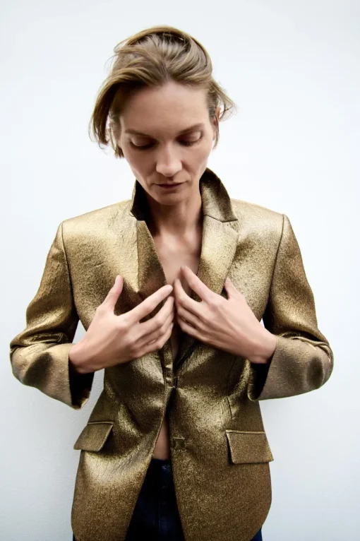 BLAZER METALIZADA ZW COLLECTION