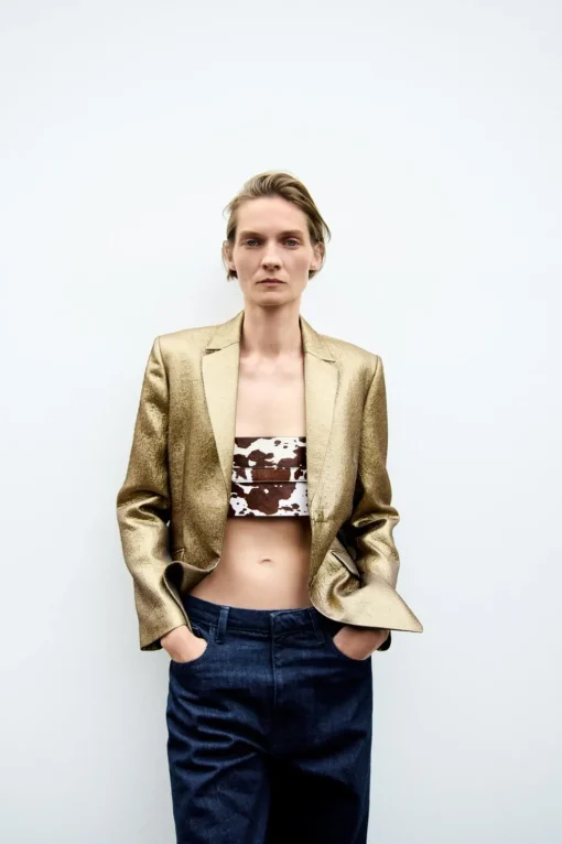 BLAZER METALIZADA ZW COLLECTION
