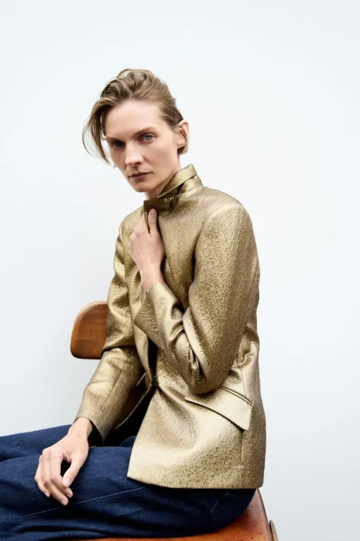 BLAZER METALIZADA ZW COLLECTION