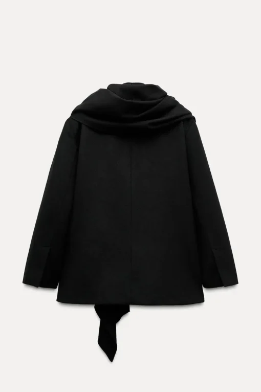 BLAZER OVERSIZE CON LANA BUFANDA