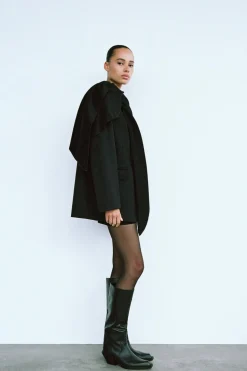 BLAZER OVERSIZE CON LANA BUFANDA