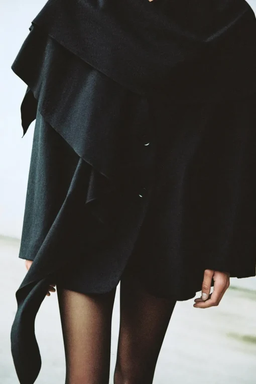 BLAZER OVERSIZE CON LANA BUFANDA