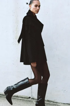 BLAZER OVERSIZE CON LANA BUFANDA
