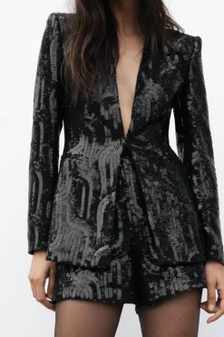 BLAZER SIN SOLAPA LENTEJUELAS