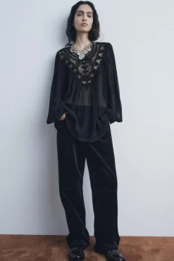 BLUSA ABALORIOS ZW COLLECTION