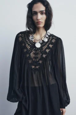 BLUSA ABALORIOS ZW COLLECTION