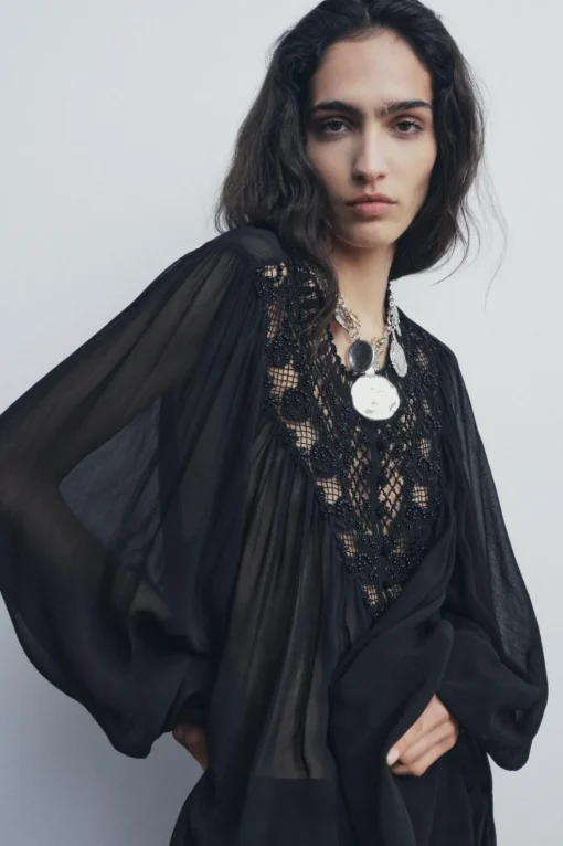 BLUSA ABALORIOS ZW COLLECTION