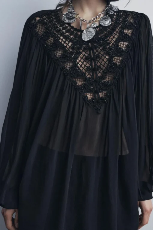 BLUSA ABALORIOS ZW COLLECTION