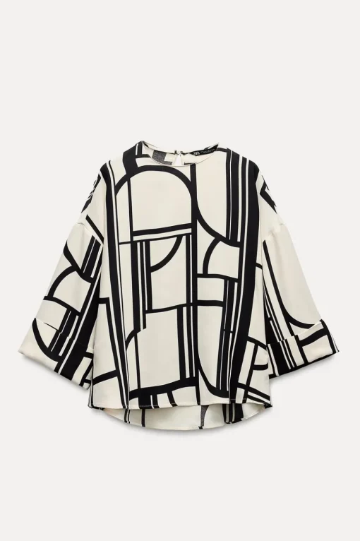 BLUSA ESTAMPADO GEOMÉTRICO