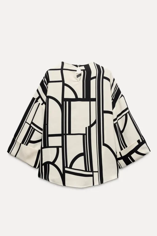 BLUSA ESTAMPADO GEOMÉTRICO