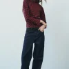 BLUSA FRUNCE CUADROS ZW COLLECTION