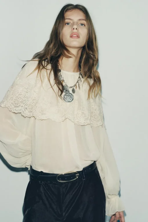 BLUSA ROMÁNTICA CAPA ZW COLLECTION