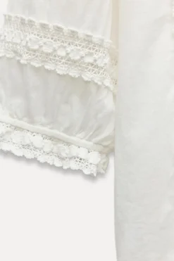 BLUSA ROMÁNTICA PUNTILLA ZW COLLECTION