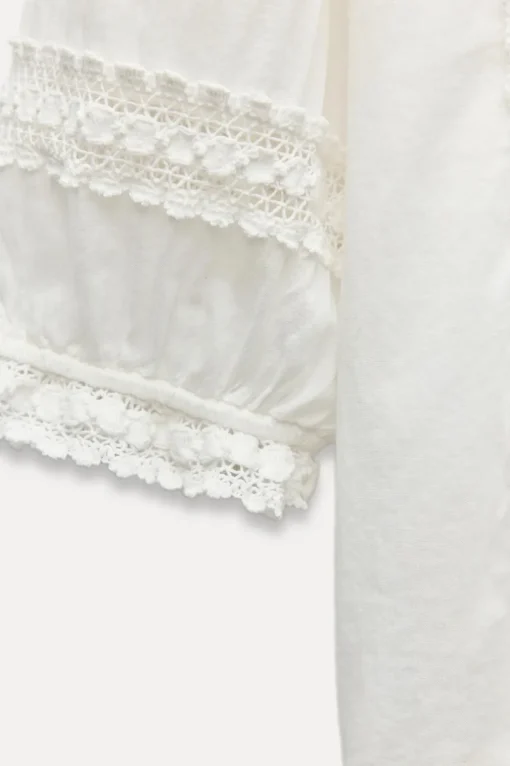 BLUSA ROMÁNTICA PUNTILLA ZW COLLECTION