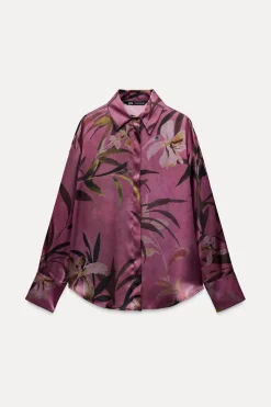 BLUSA SATINADA ESTAMPADO FLORAL