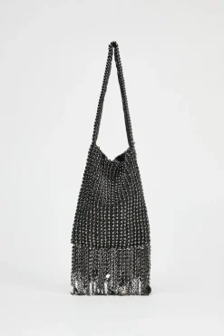 BOLSO DE HOMBRO APLIQUES METÁLICOS
