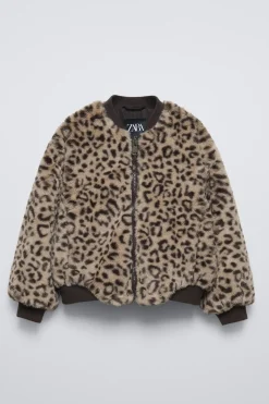 BOMBER EFECTO PELO ANIMAL PRINT