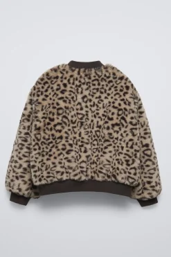BOMBER EFECTO PELO ANIMAL PRINT