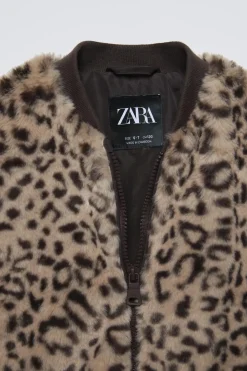 BOMBER EFECTO PELO ANIMAL PRINT