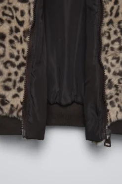 BOMBER EFECTO PELO ANIMAL PRINT