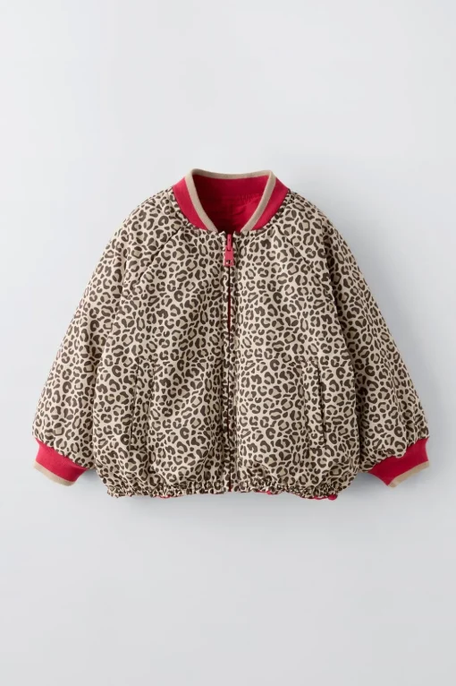 BOMBER REVERSIBLE ANIMAL PRINT
