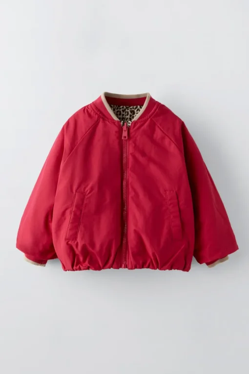 BOMBER REVERSIBLE ANIMAL PRINT