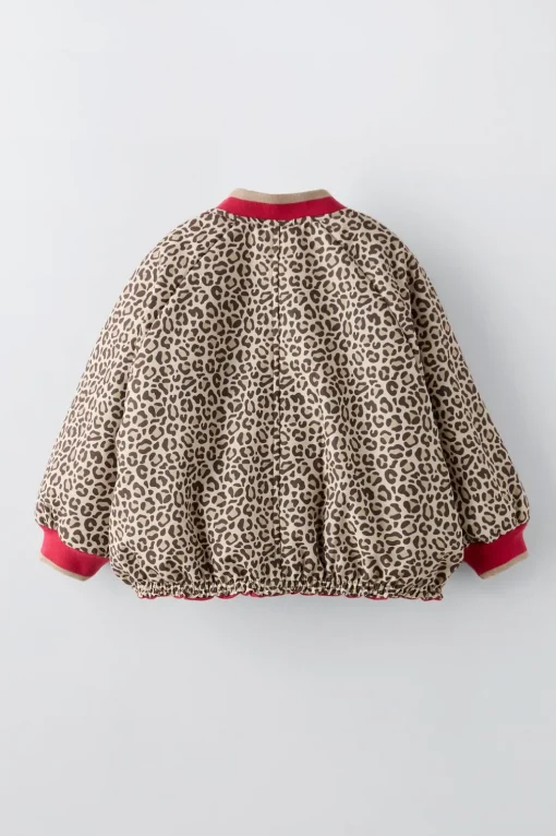 BOMBER REVERSIBLE ANIMAL PRINT