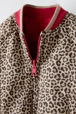 BOMBER REVERSIBLE ANIMAL PRINT