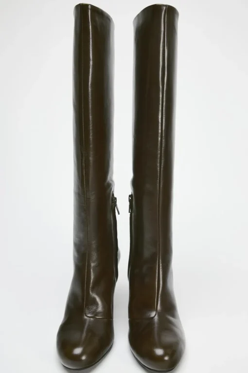 BOTA CAÑA ANCHA PIEL