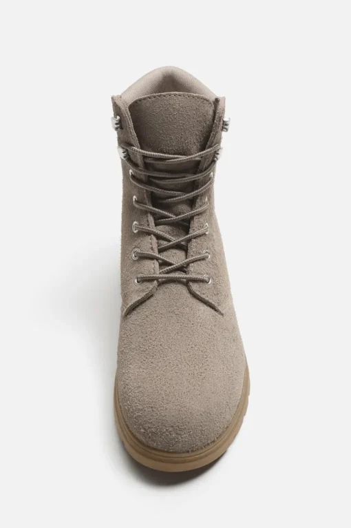 BOTA CORDONES PIEL