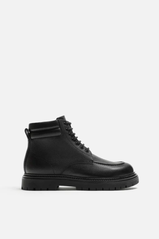 BOTA PIEL CORDONES
