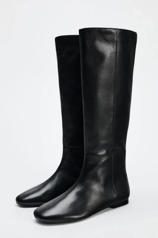 BOTA PLANA PIEL