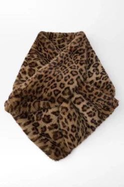 BUFANDA EFECTO PELO ESTAMPADO ANIMAL