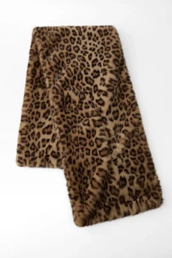 BUFANDA EFECTO PELO ESTAMPADO ANIMAL