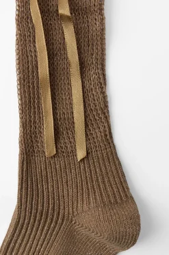 CALCETINES ALTOS HILO METALIZADO LAZOS
