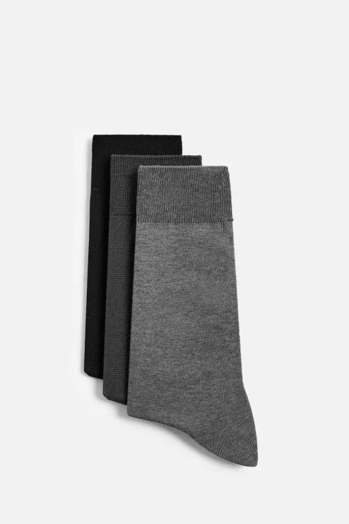 CALCETINES MERCERIZADOS PACK 3