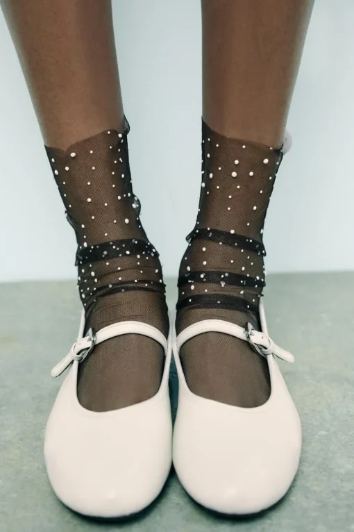 CALCETINES TUL PERLAS