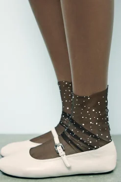 CALCETINES TUL PERLAS
