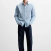CAMISA ALGODÓN - SEDA RAYAS