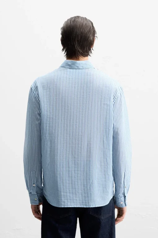 CAMISA ALGODÓN - SEDA RAYAS
