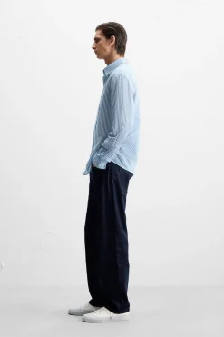 CAMISA ALGODÓN - SEDA RAYAS