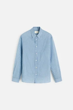 CAMISA ALGODÓN - SEDA RAYAS