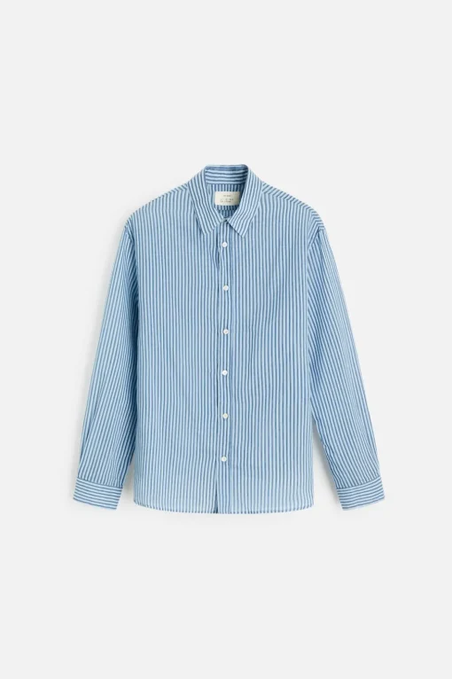 CAMISA ALGODÓN - SEDA RAYAS