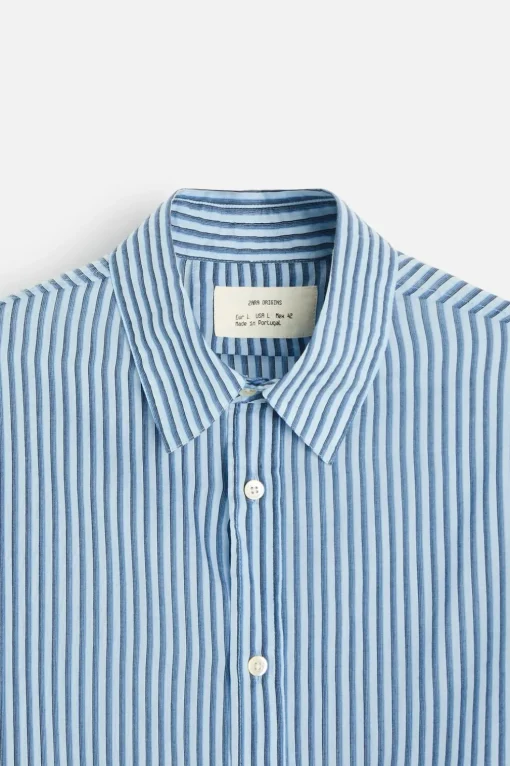 CAMISA ALGODÓN - SEDA RAYAS