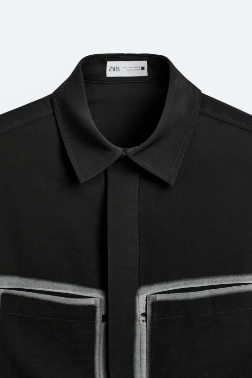 CAMISA BOLSILLOS CONTRASTE