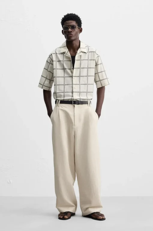 CAMISA BORDADO CUADROS