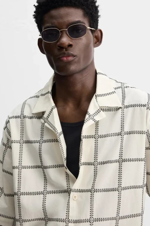 CAMISA BORDADO CUADROS