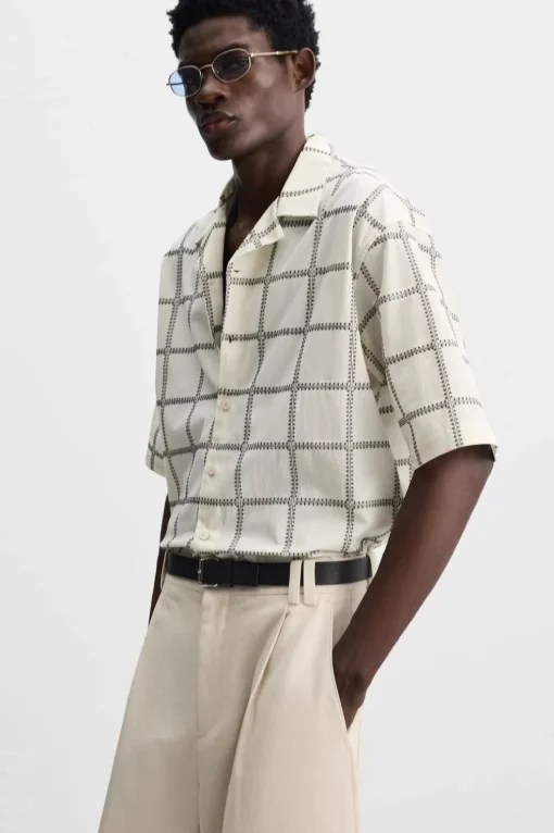 CAMISA BORDADO CUADROS