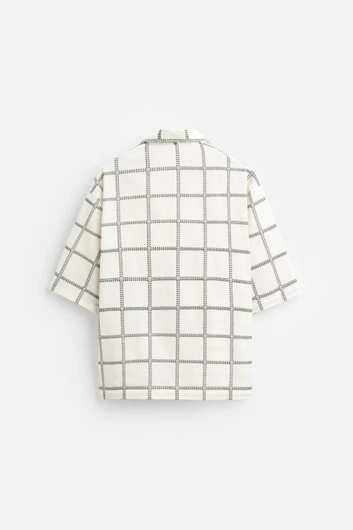 CAMISA BORDADO CUADROS